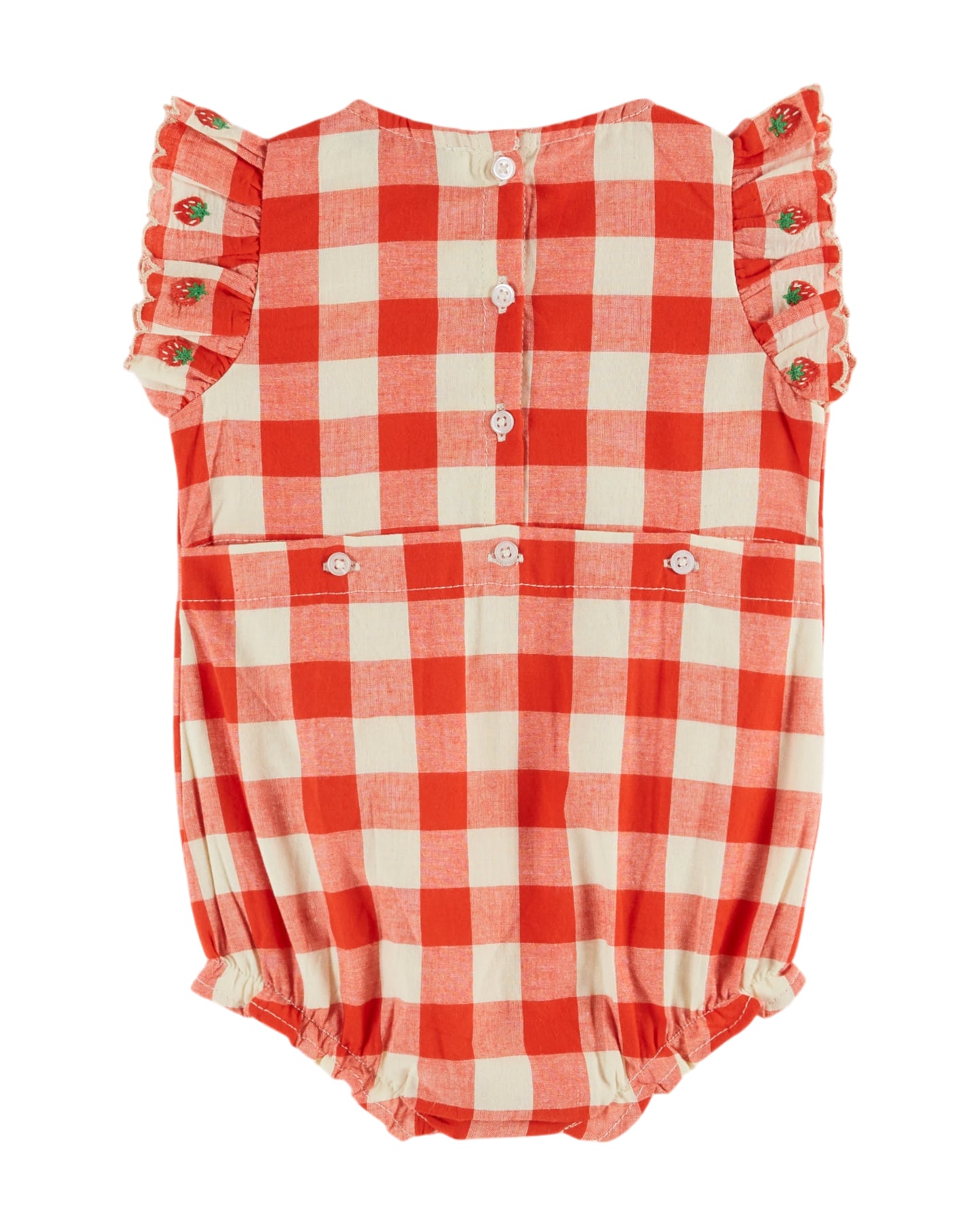combibloomer | embroidered red gingham