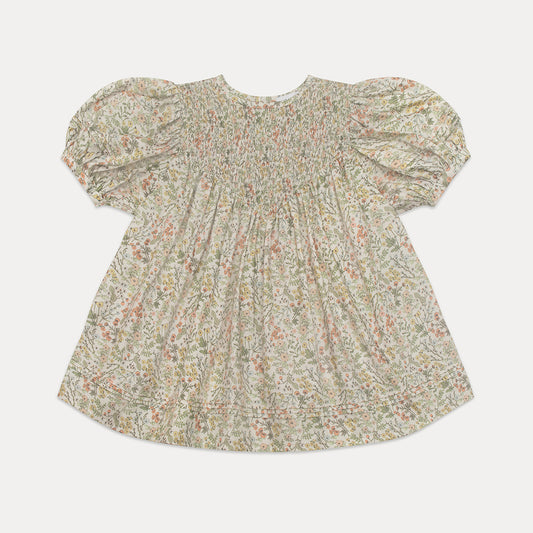 ottilie dress | wild strawberry floral organic cotton