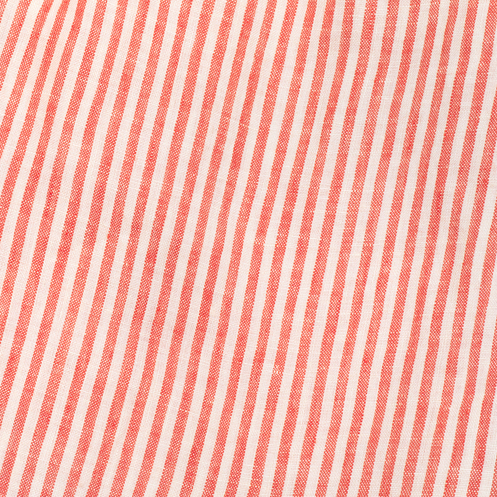 marbles dress | strawberry + oat stripe linen