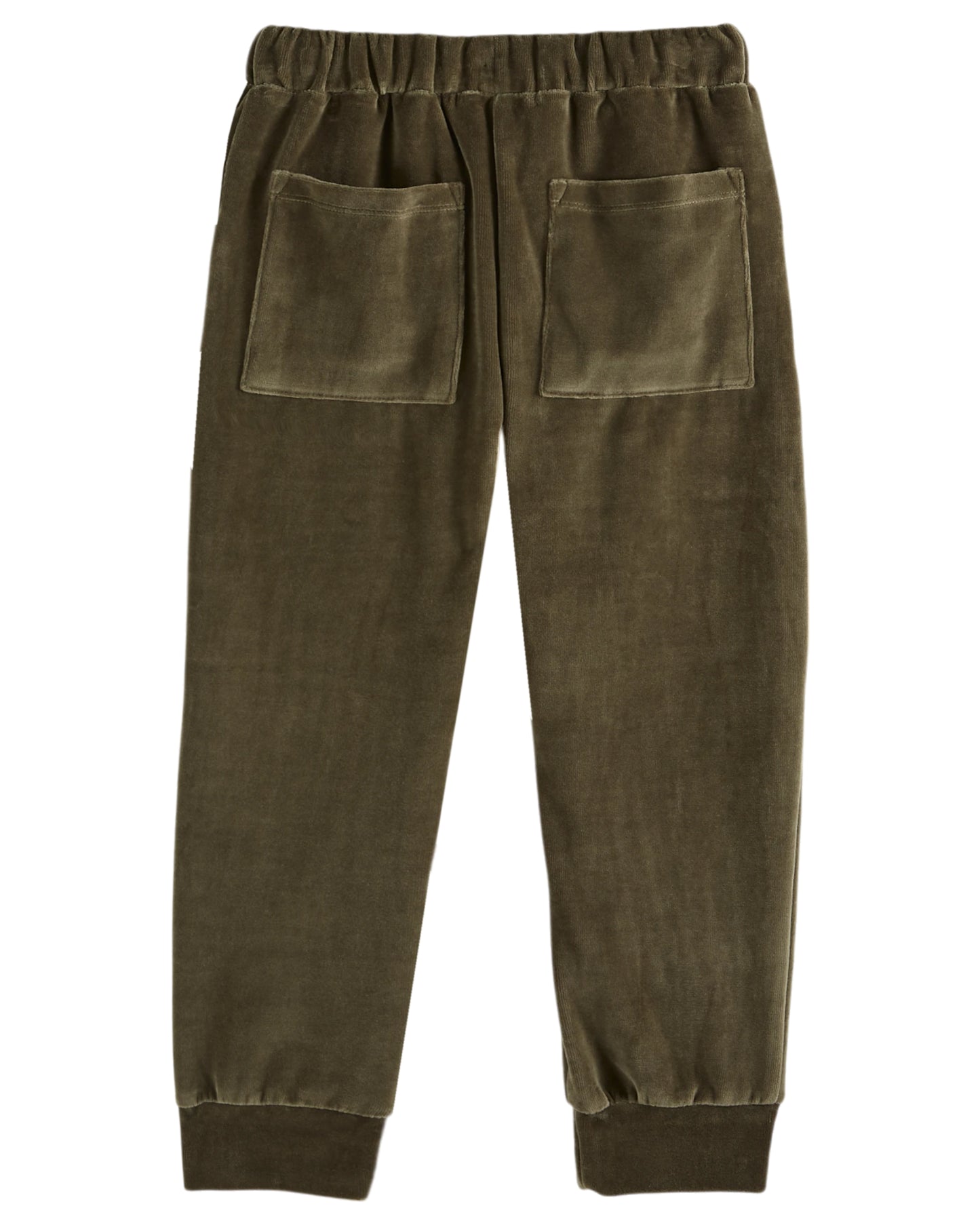 olive velvet trousers