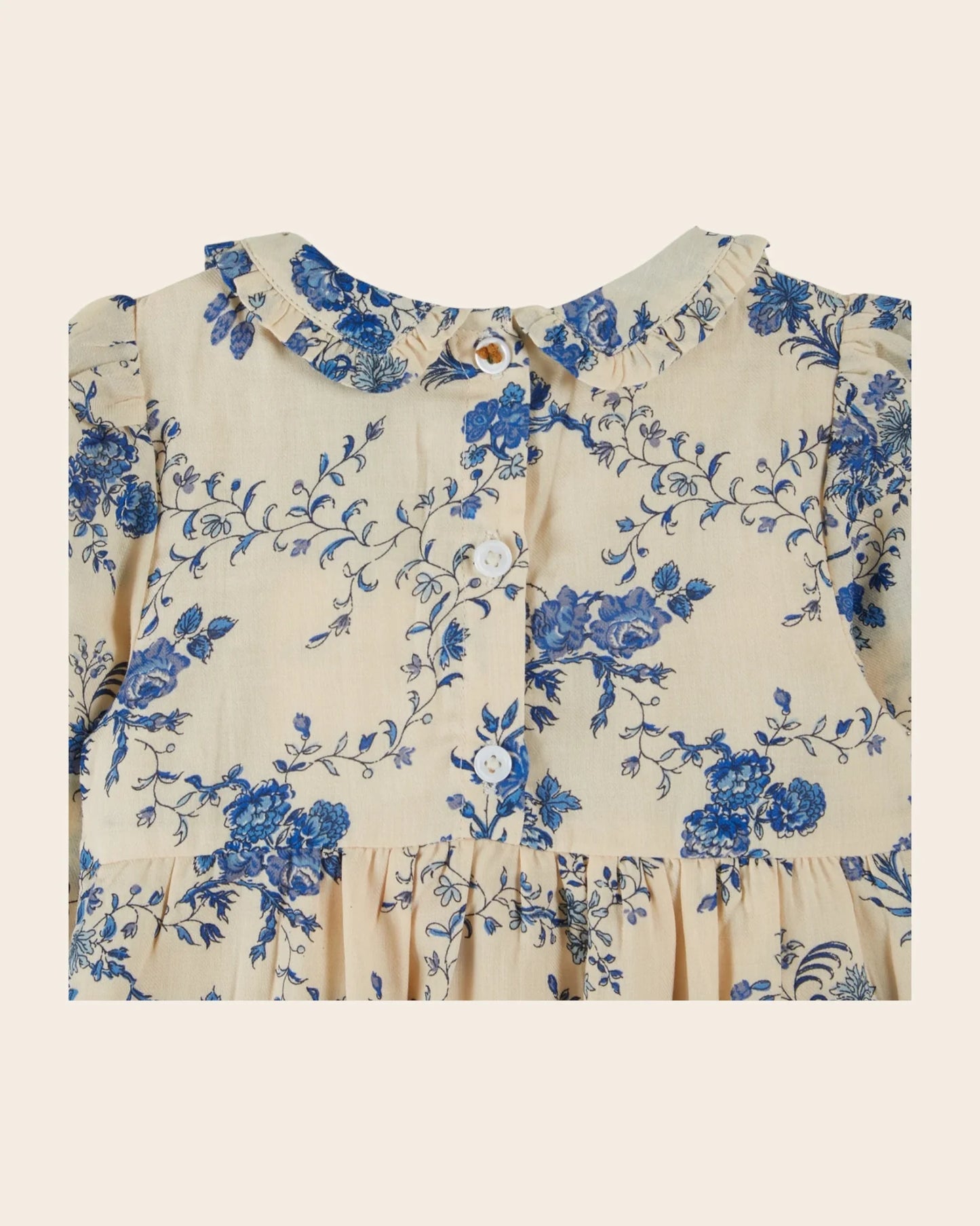blue orchid smocked romper