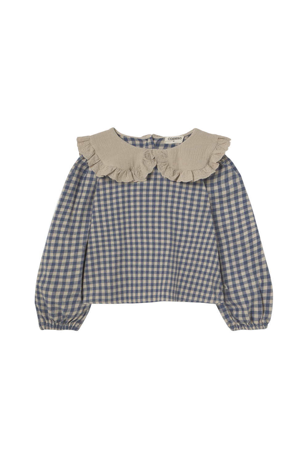gingham flannel baby blouse