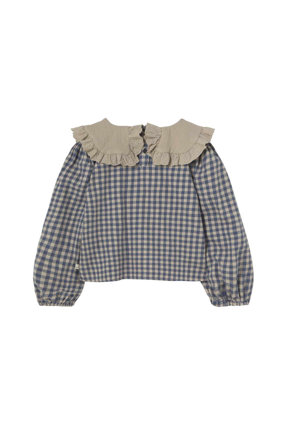 gingham flannel baby blouse