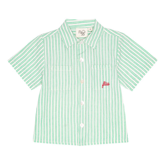 james short sleeve shirt | green + cloud