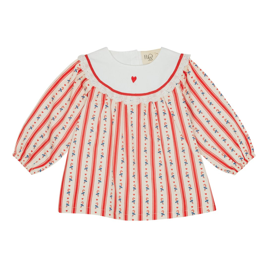 noelle dress | holiday stripe
