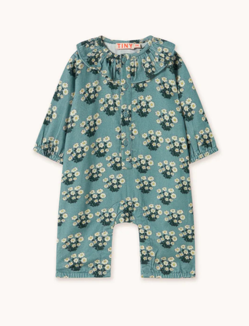 white bouquet one-piece