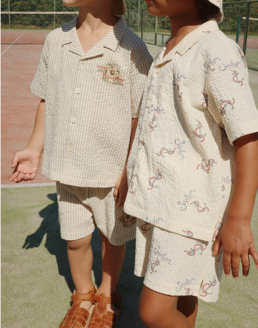 elliot short sleeve shirt | stripe bluie