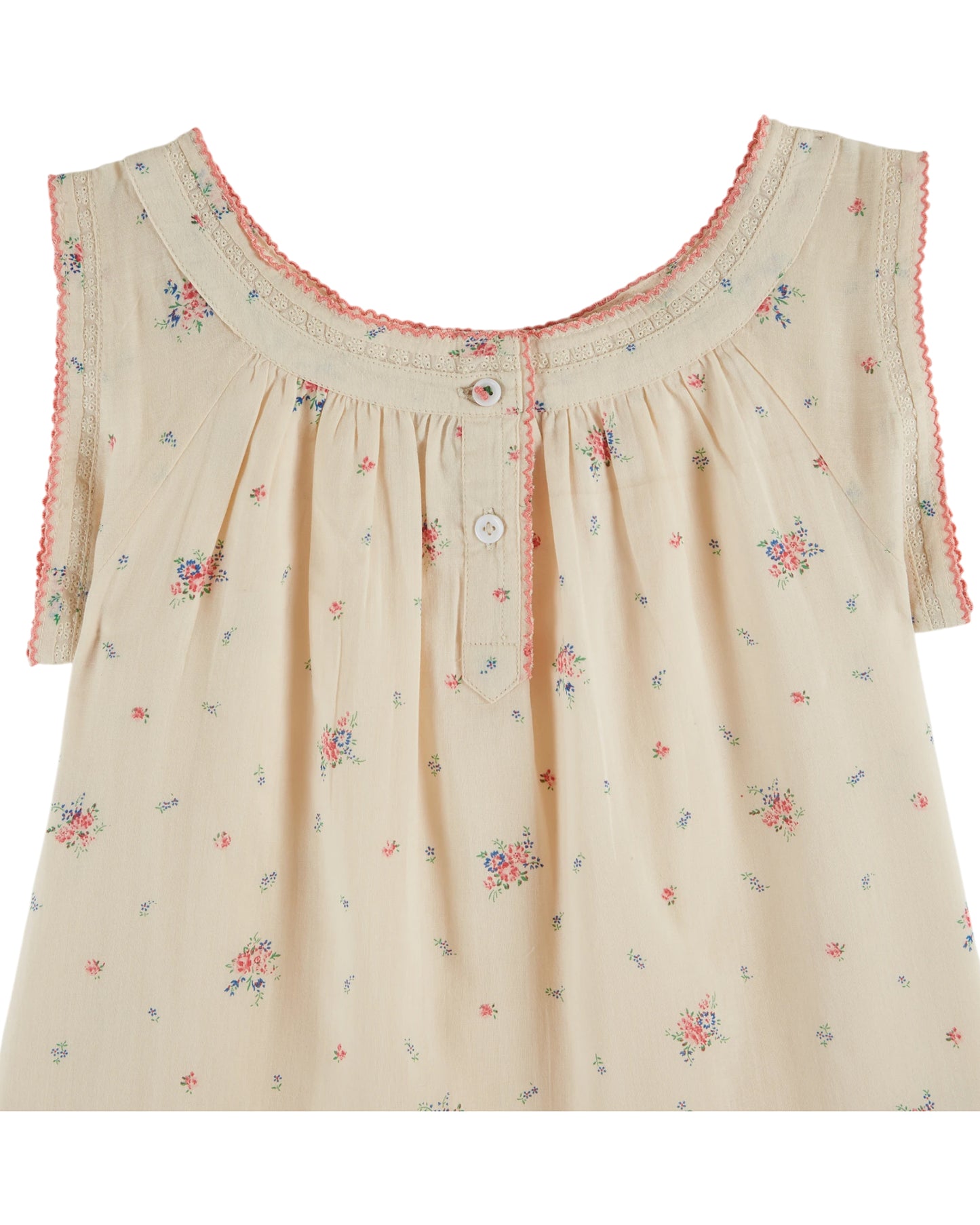 printed dress | ecru floral