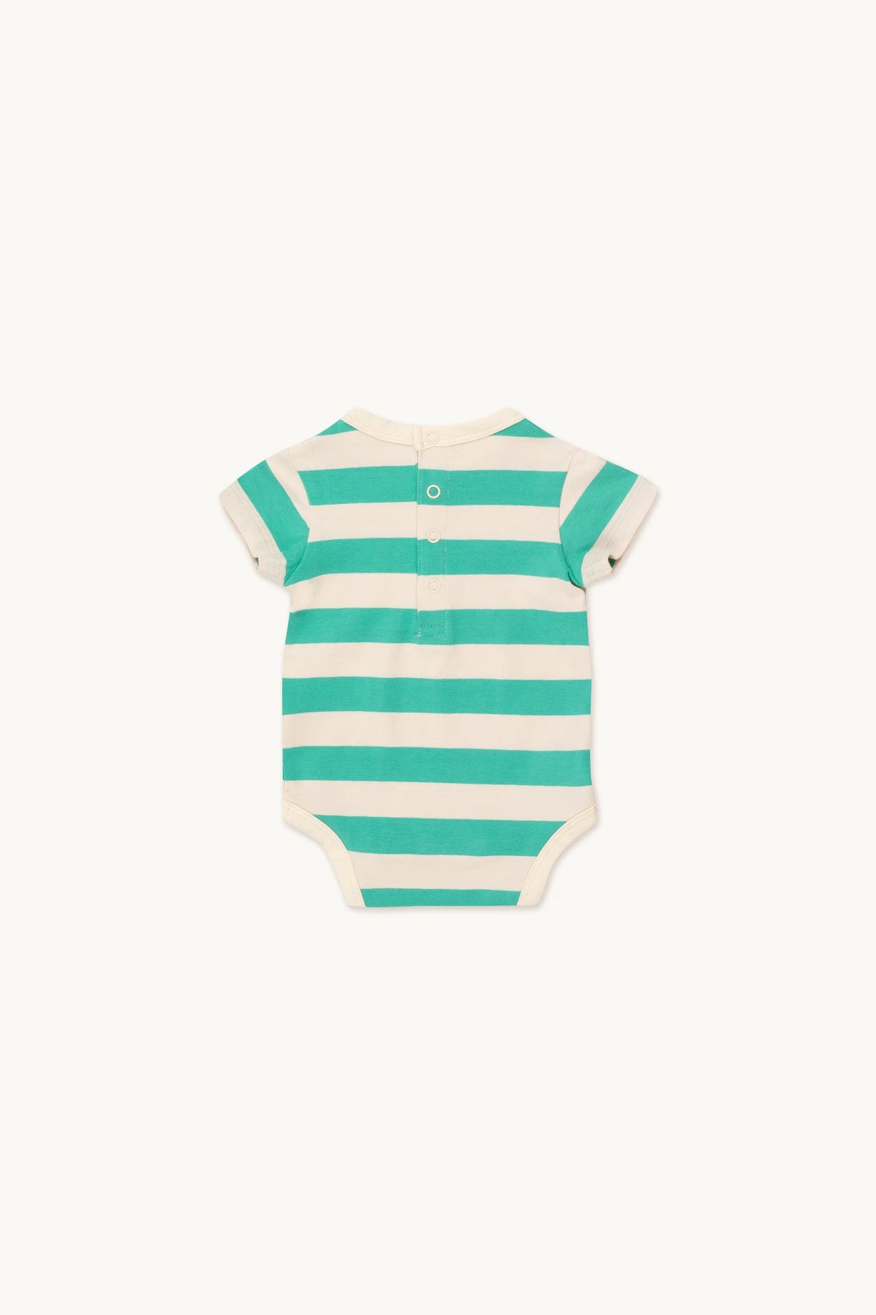 stripes body | light cream + emerald