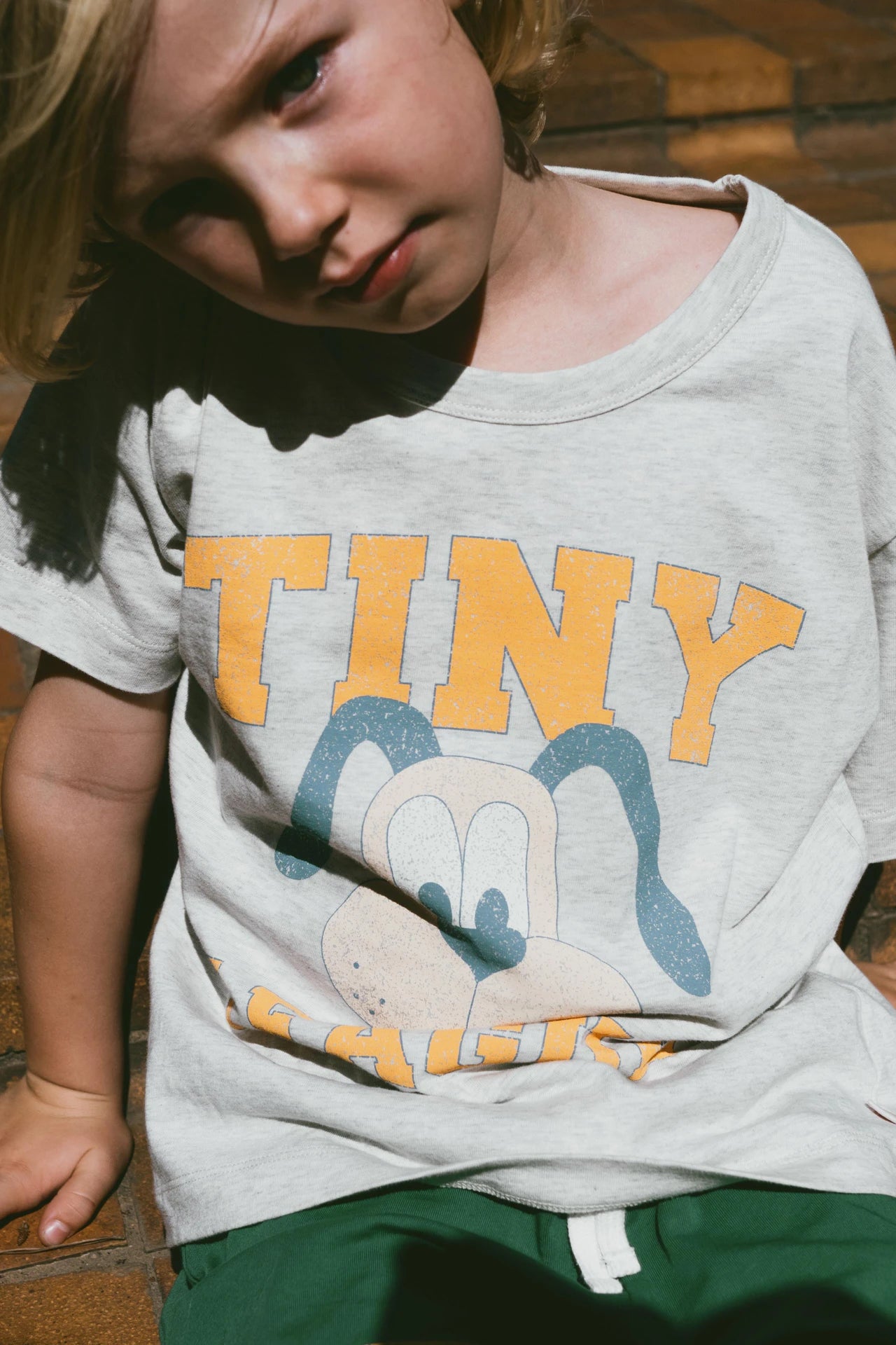 tiny league graphic tee | light heather grey
