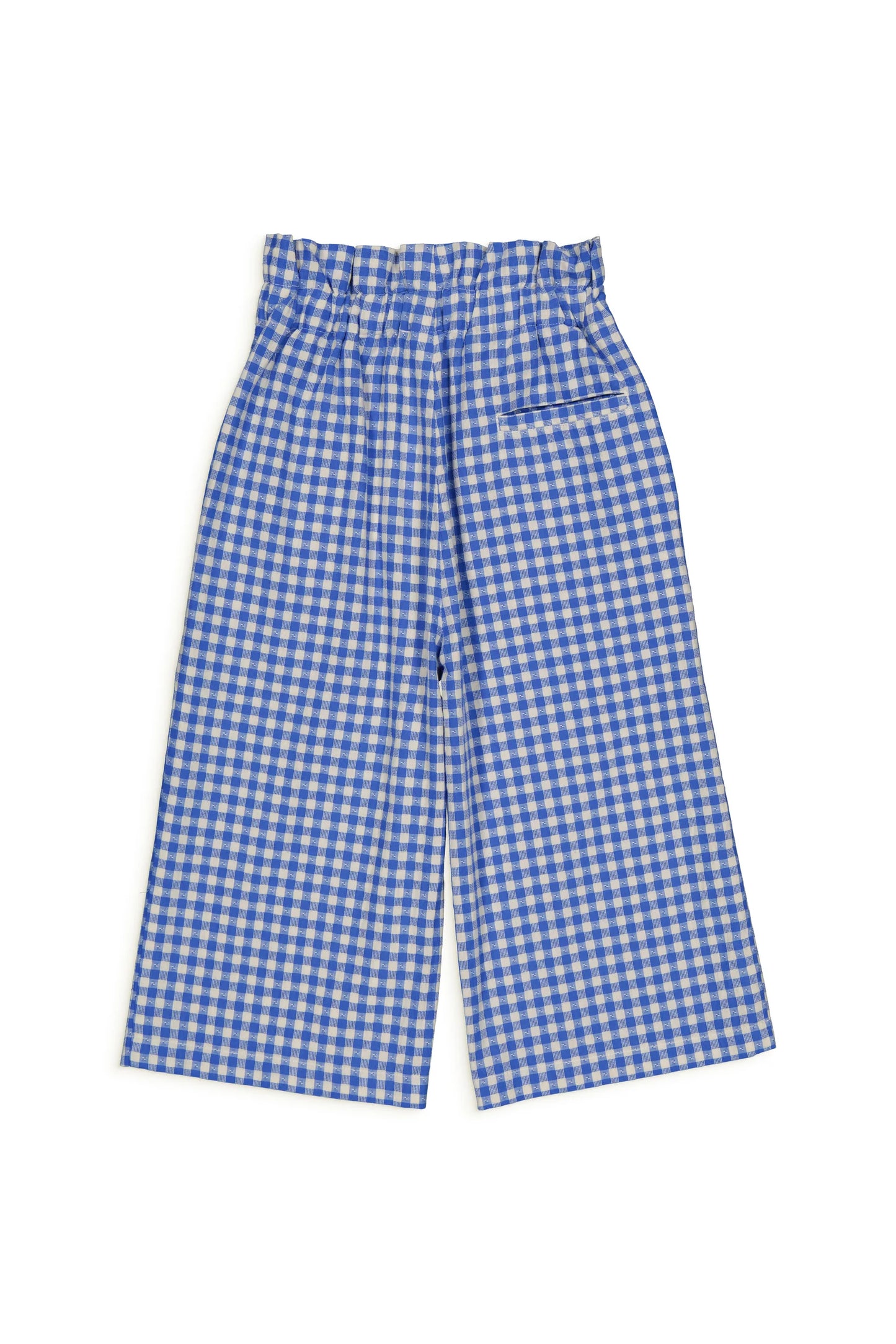 lizy short pant | gingham blue