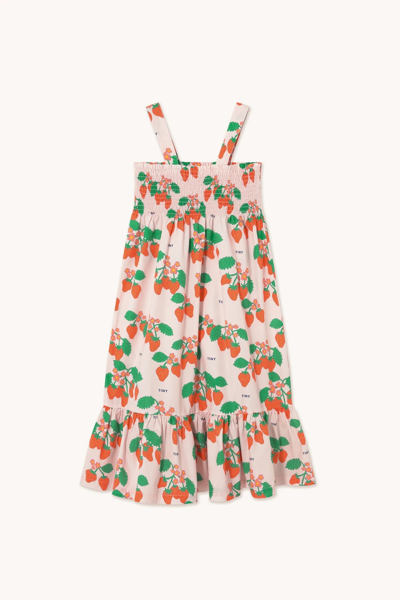 strawberries woven dress