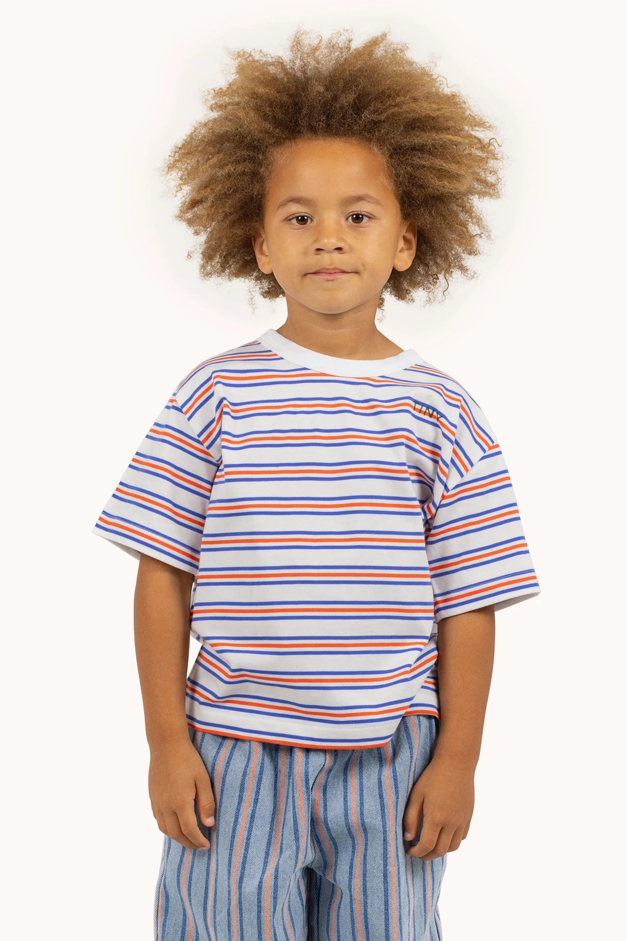 stripes multicolor tee