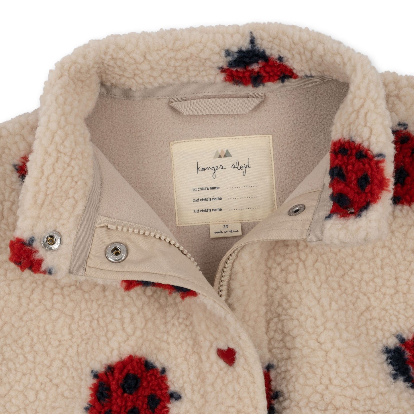 jody teddy jacket | ladybug sand