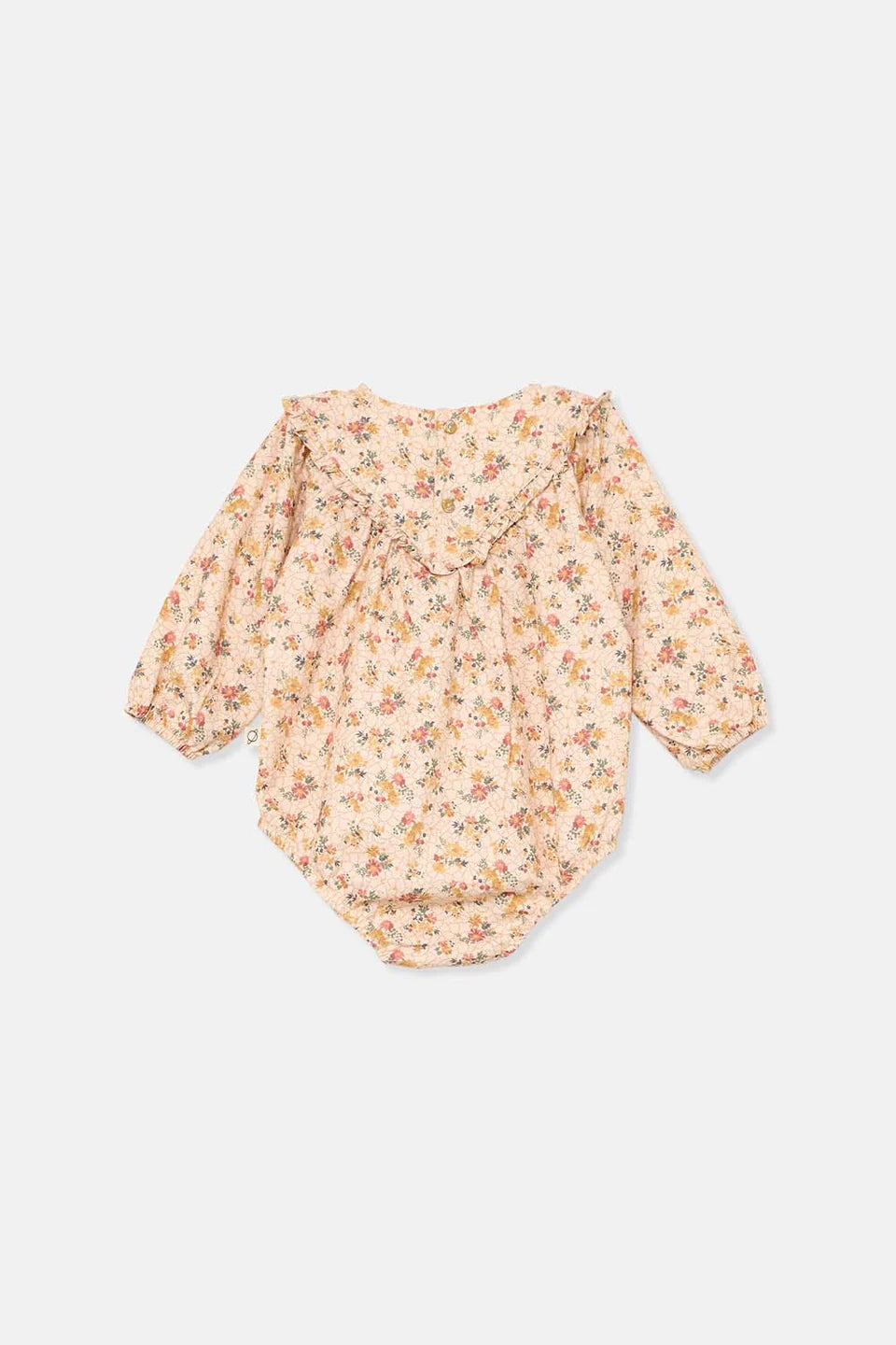 organic floral baby romper