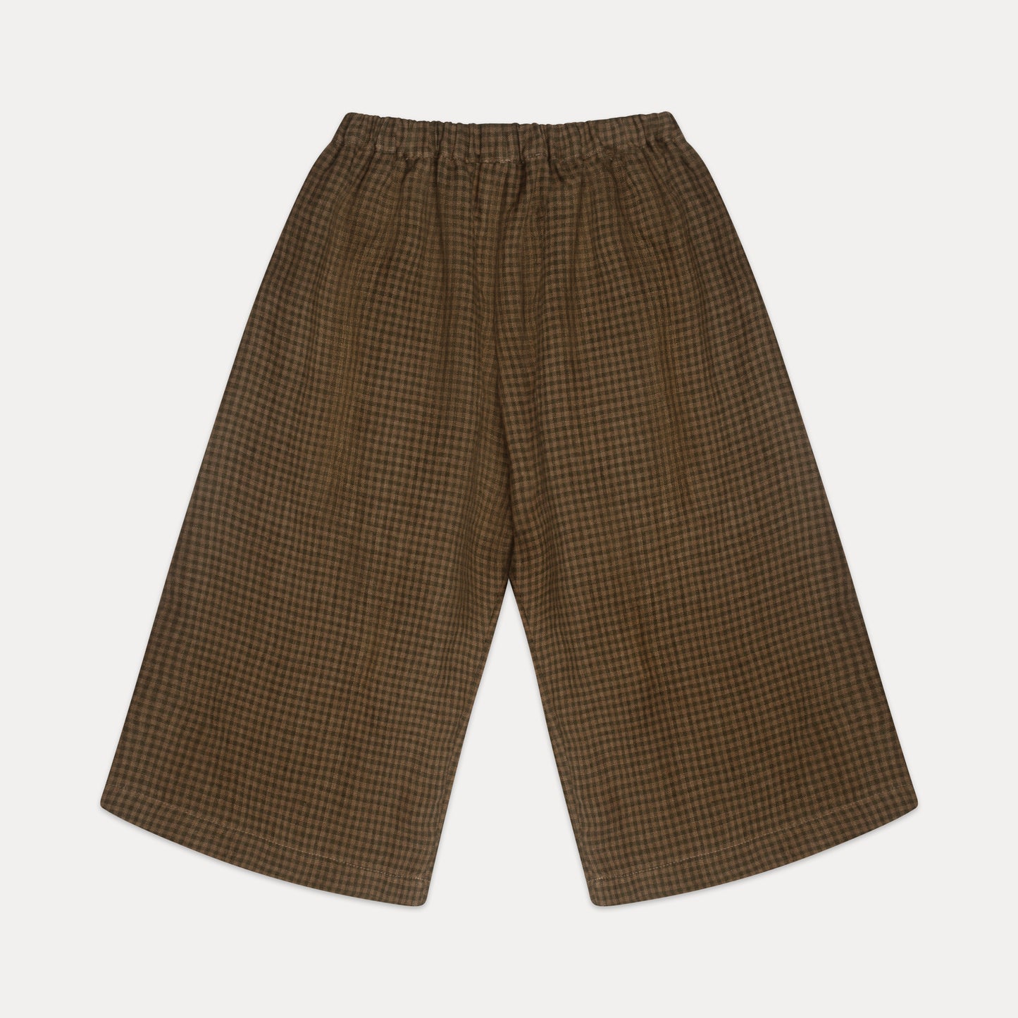 chess trousers | nut brown mini check