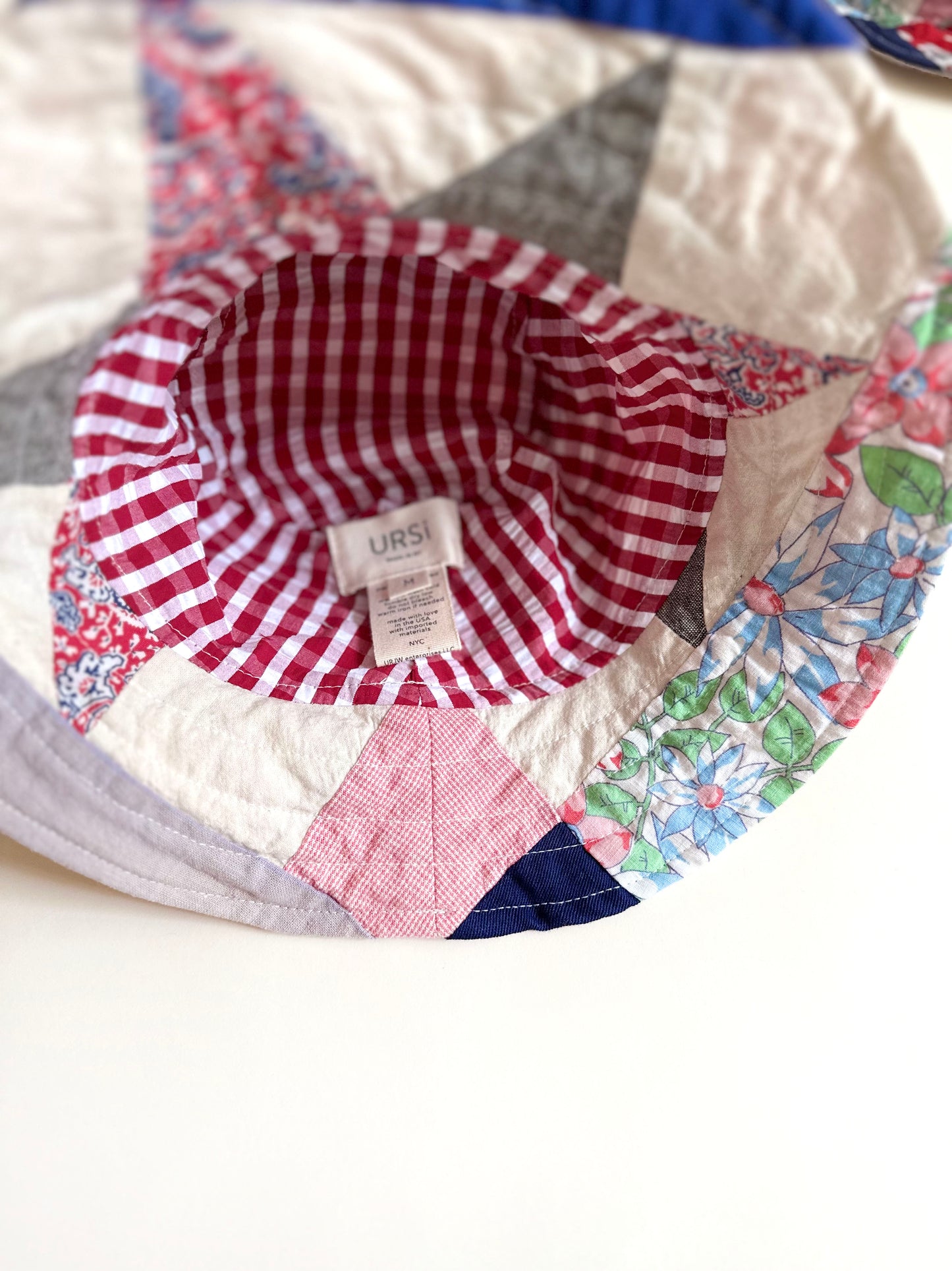 patchwork bucket hat