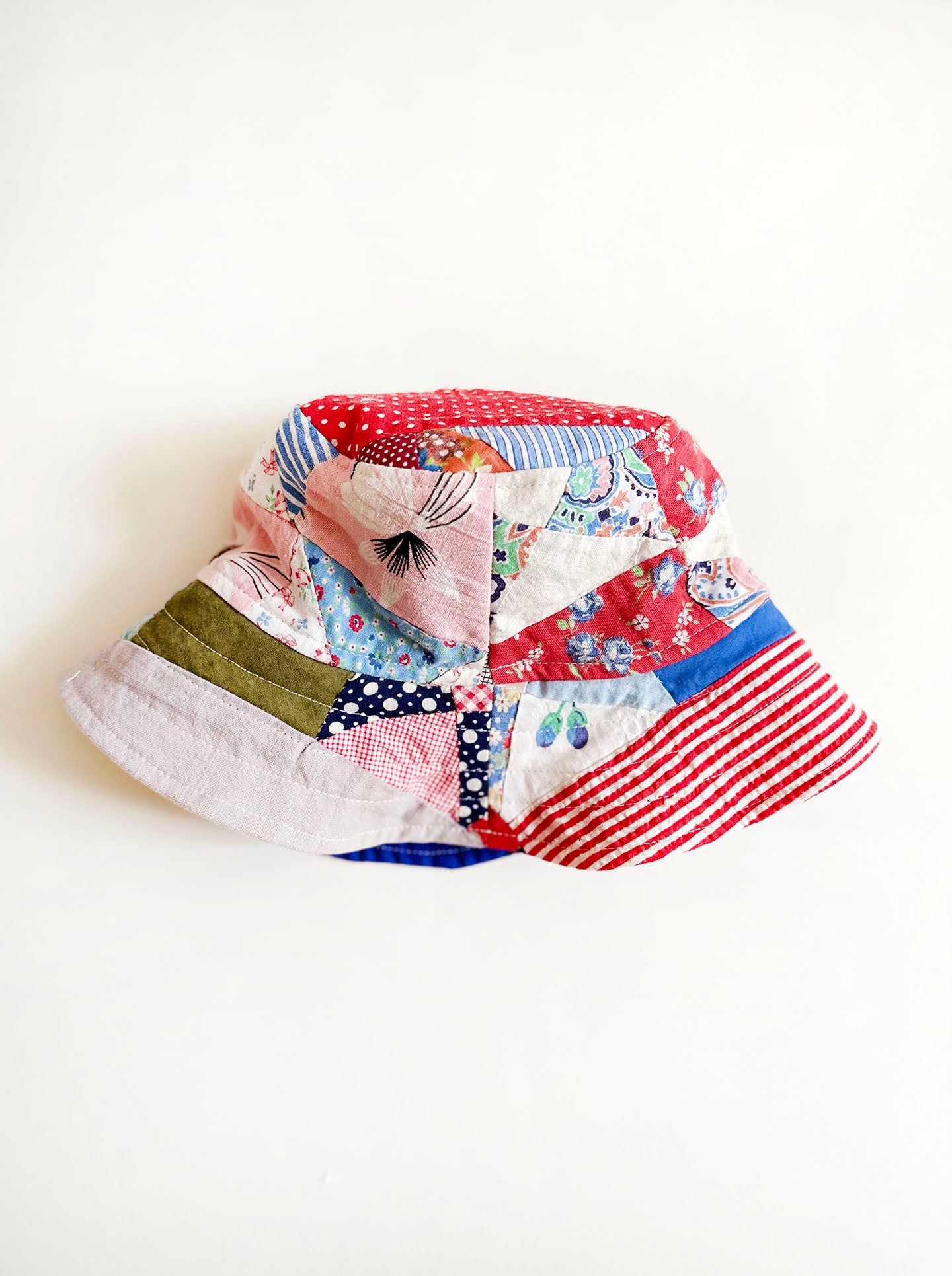 patchwork bucket hat