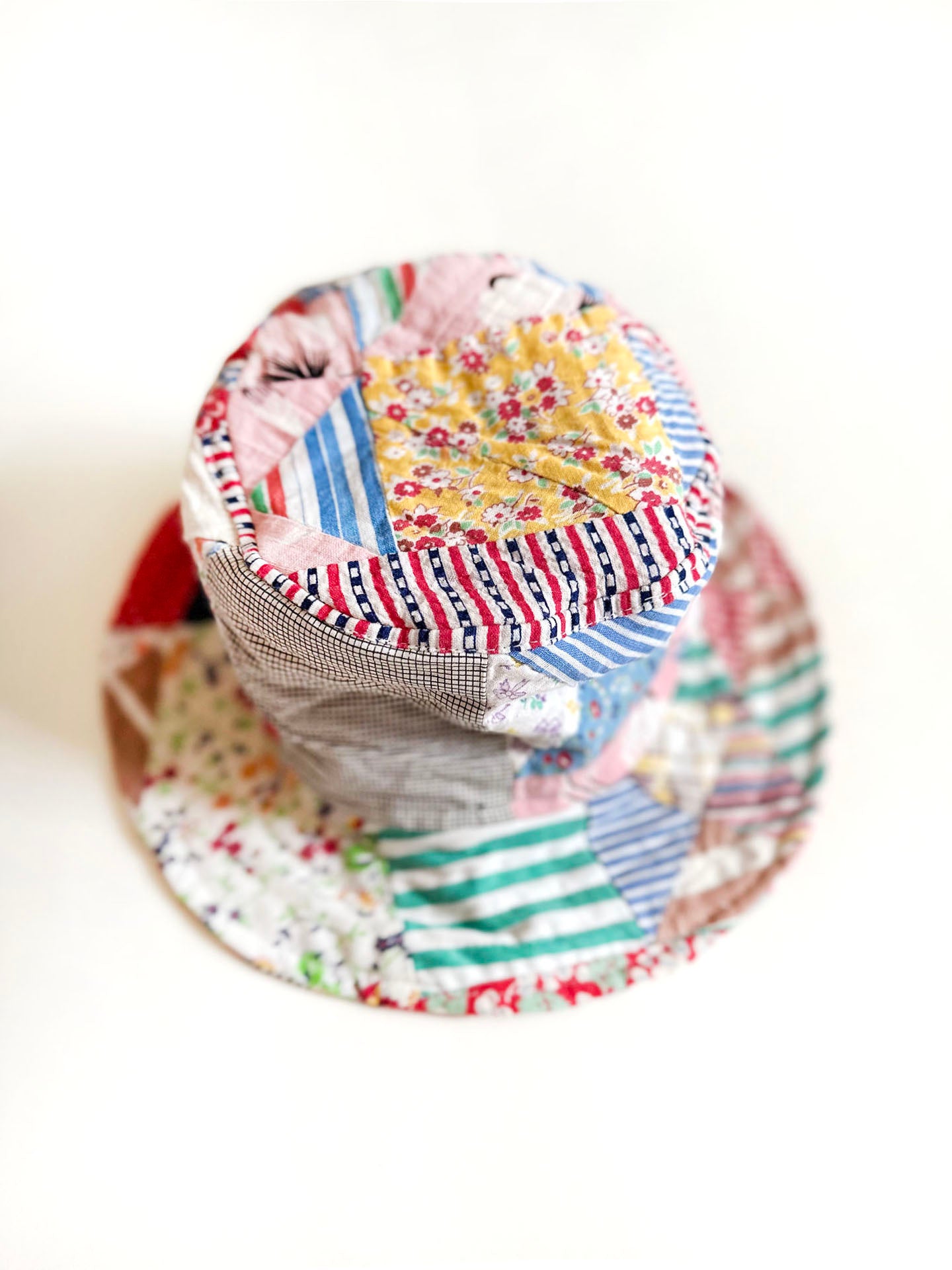 patchwork bucket hat