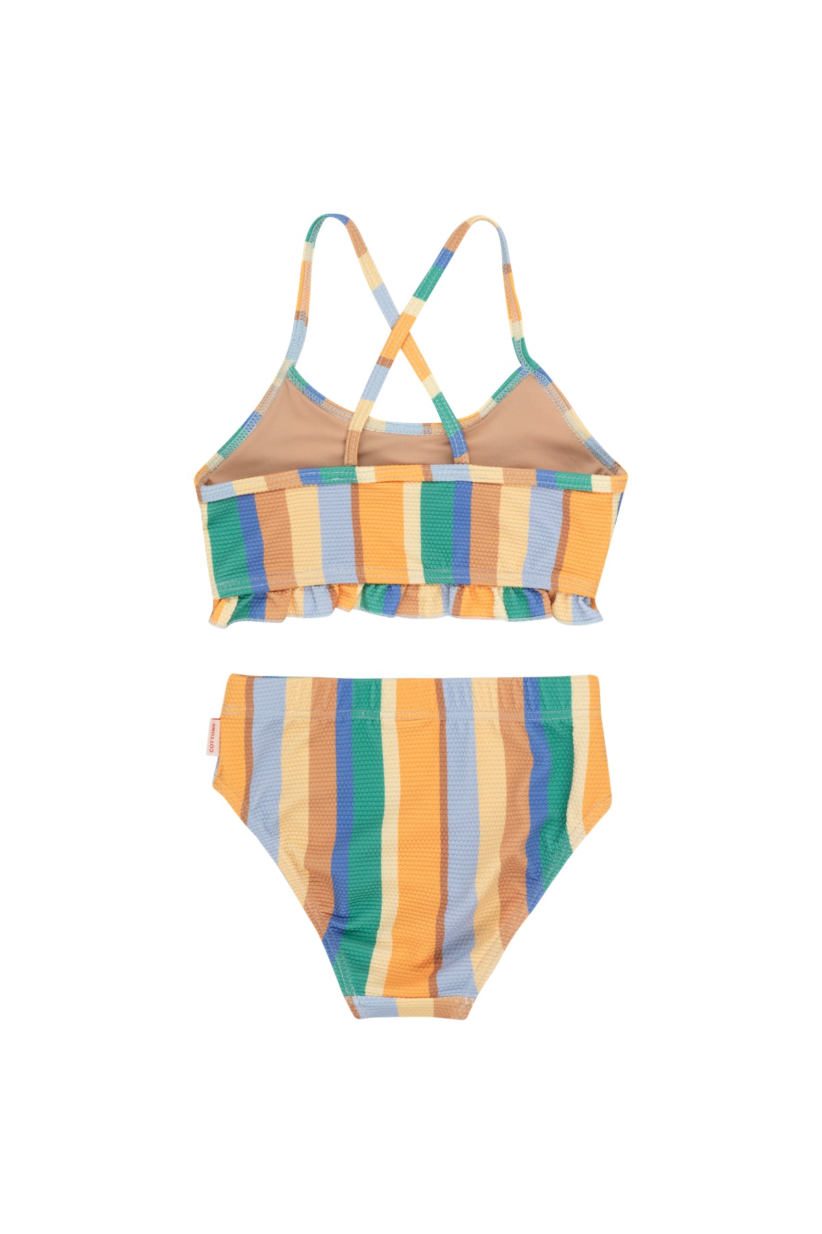 multicolor stripes swim set