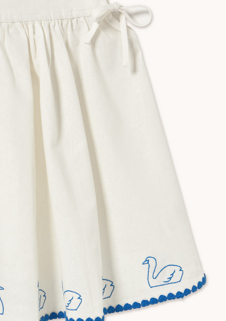 swans bow dress | off white