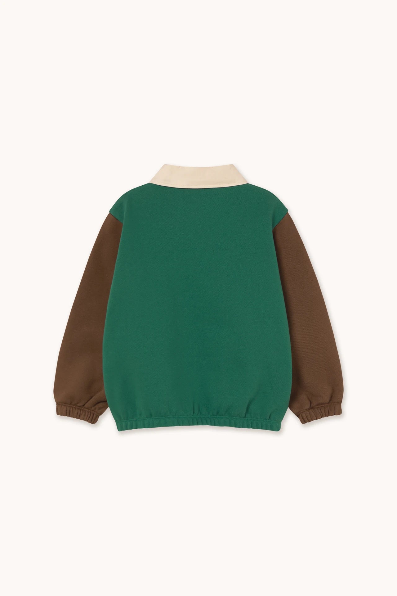 color block polo sleeve tee