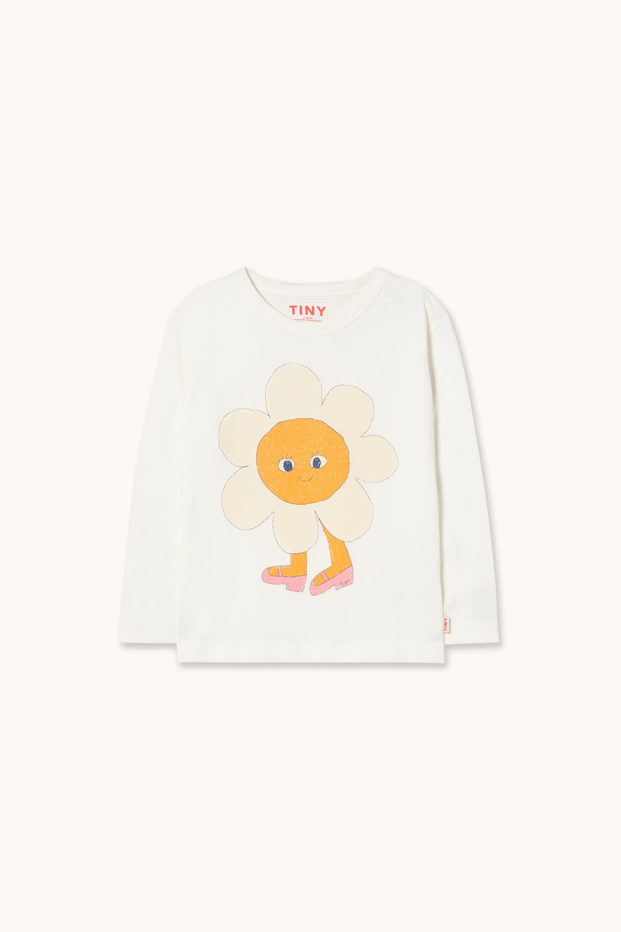 flower graphic sleeve tee