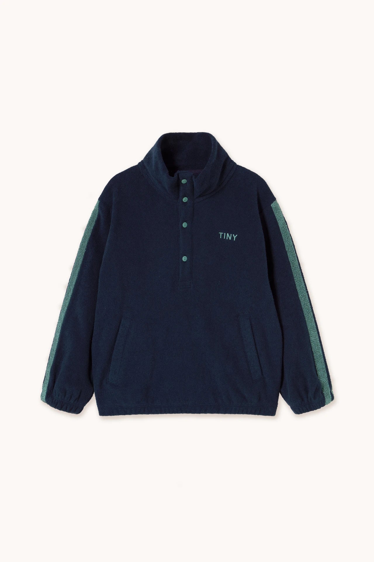 towel mockneck sweatshirt