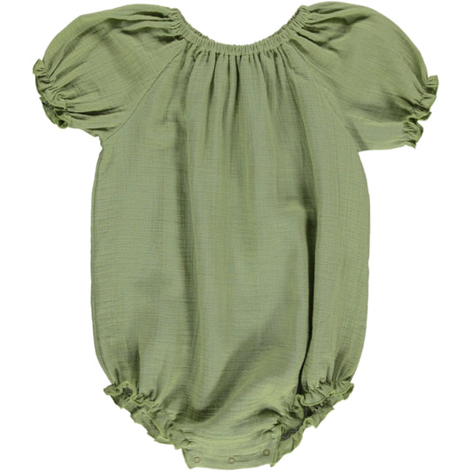 emma romper | dried green