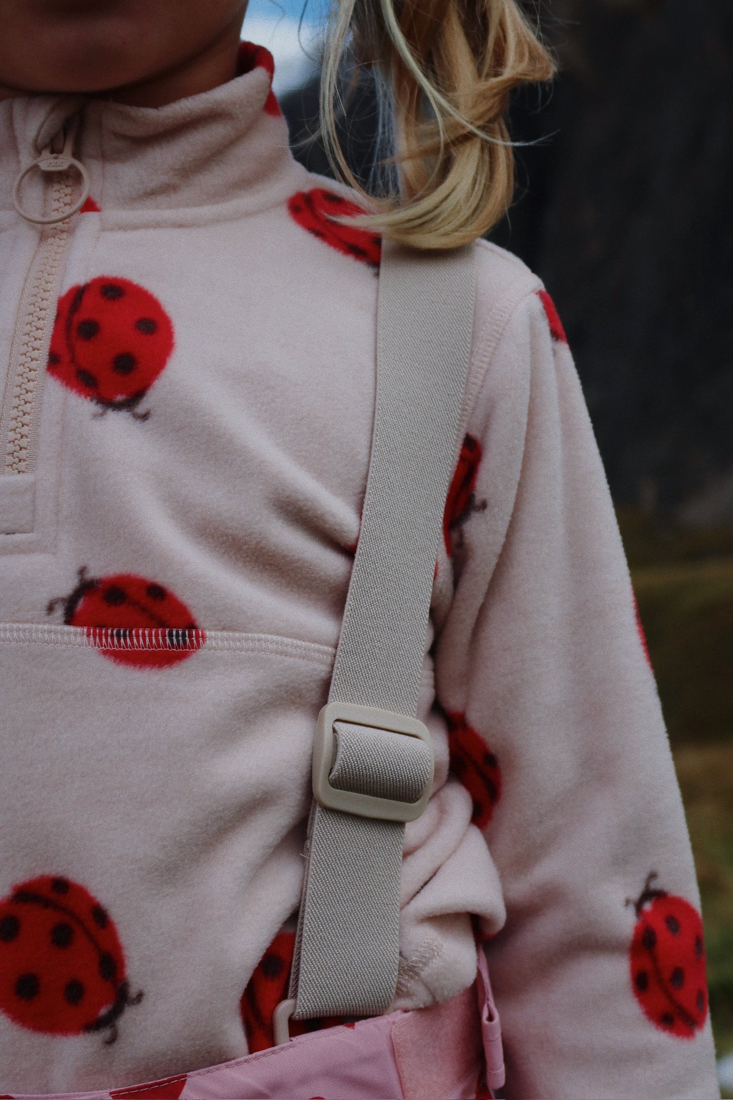 tavi fleece sweatshirt | ladybug