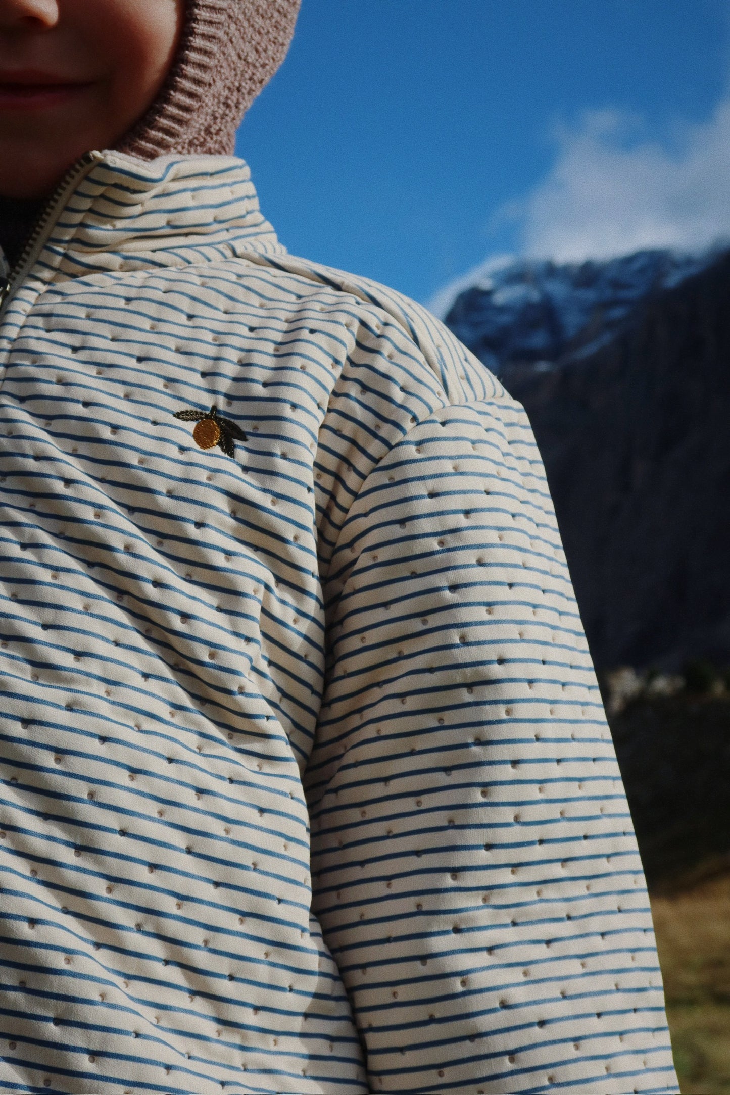 thermo jacket | stripe bluie
