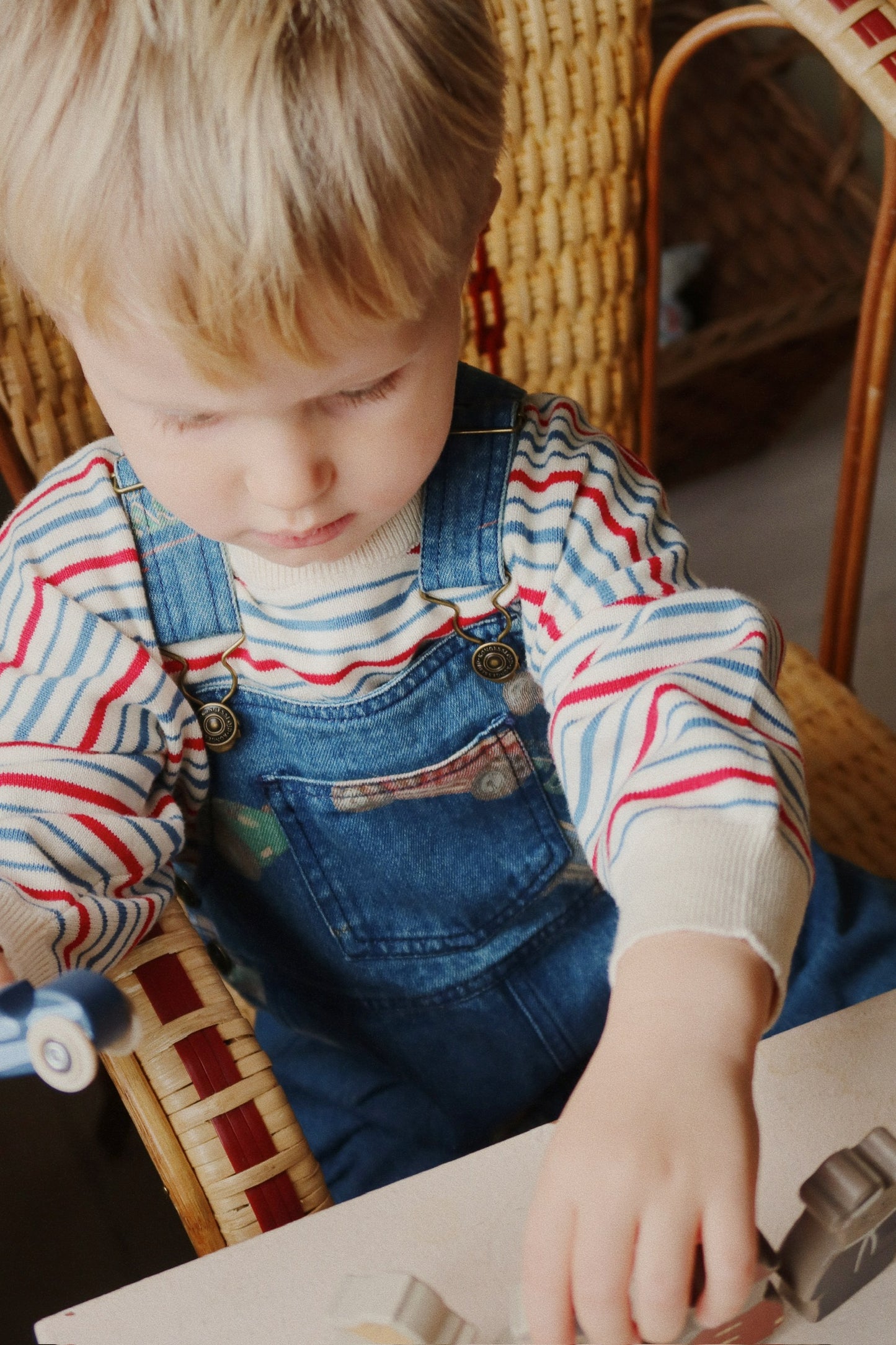 manis knit polo | antique stripe