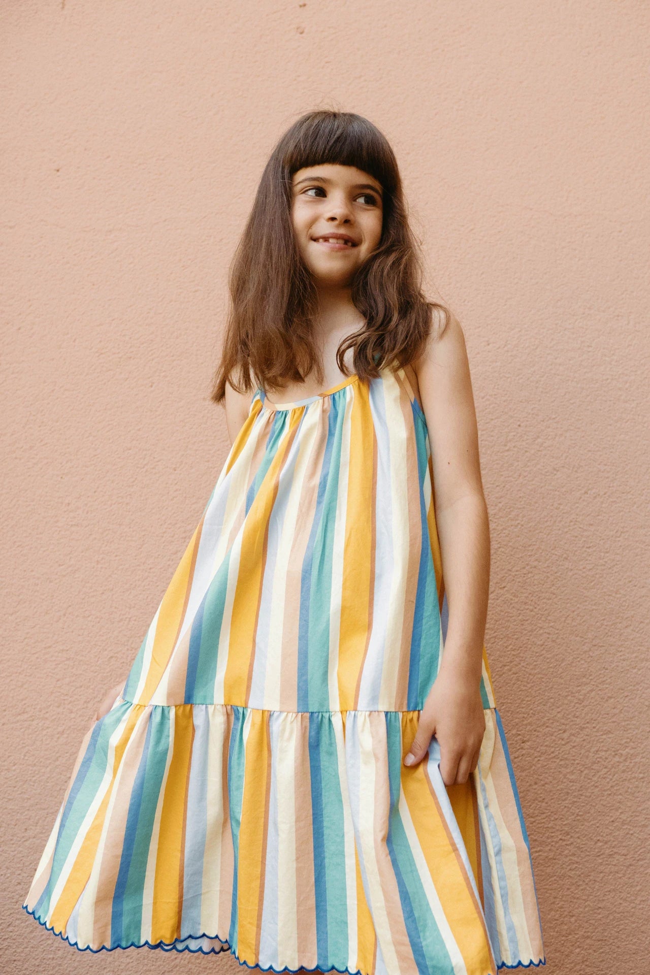 multicolor stripes dress