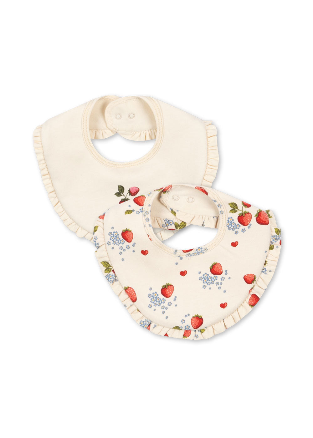basic two pack frill bib | marmalade mix