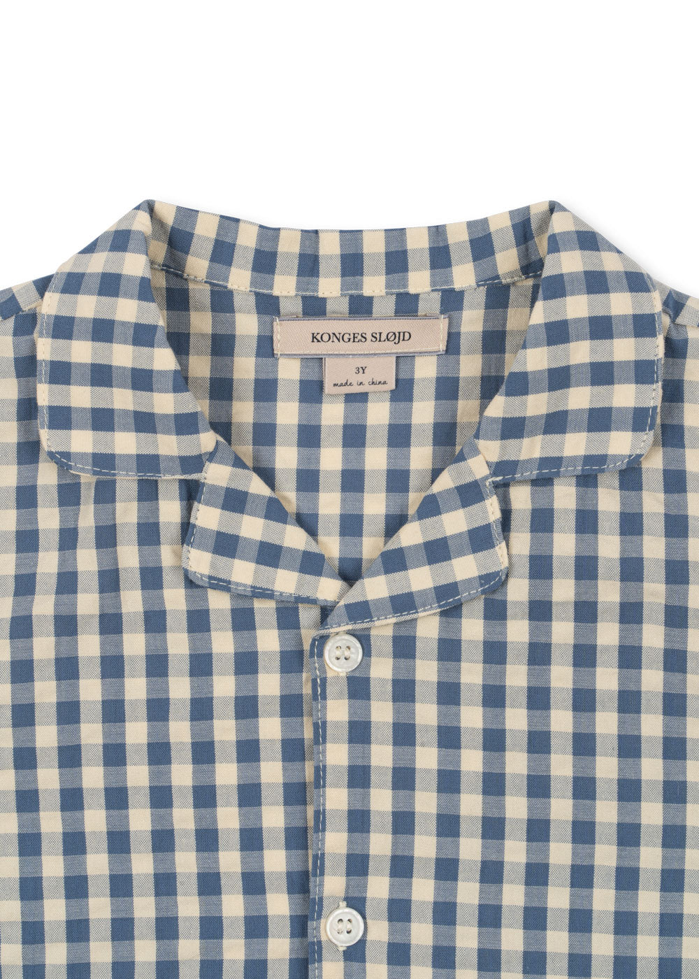 kim short sleeve shirt | captains blue check