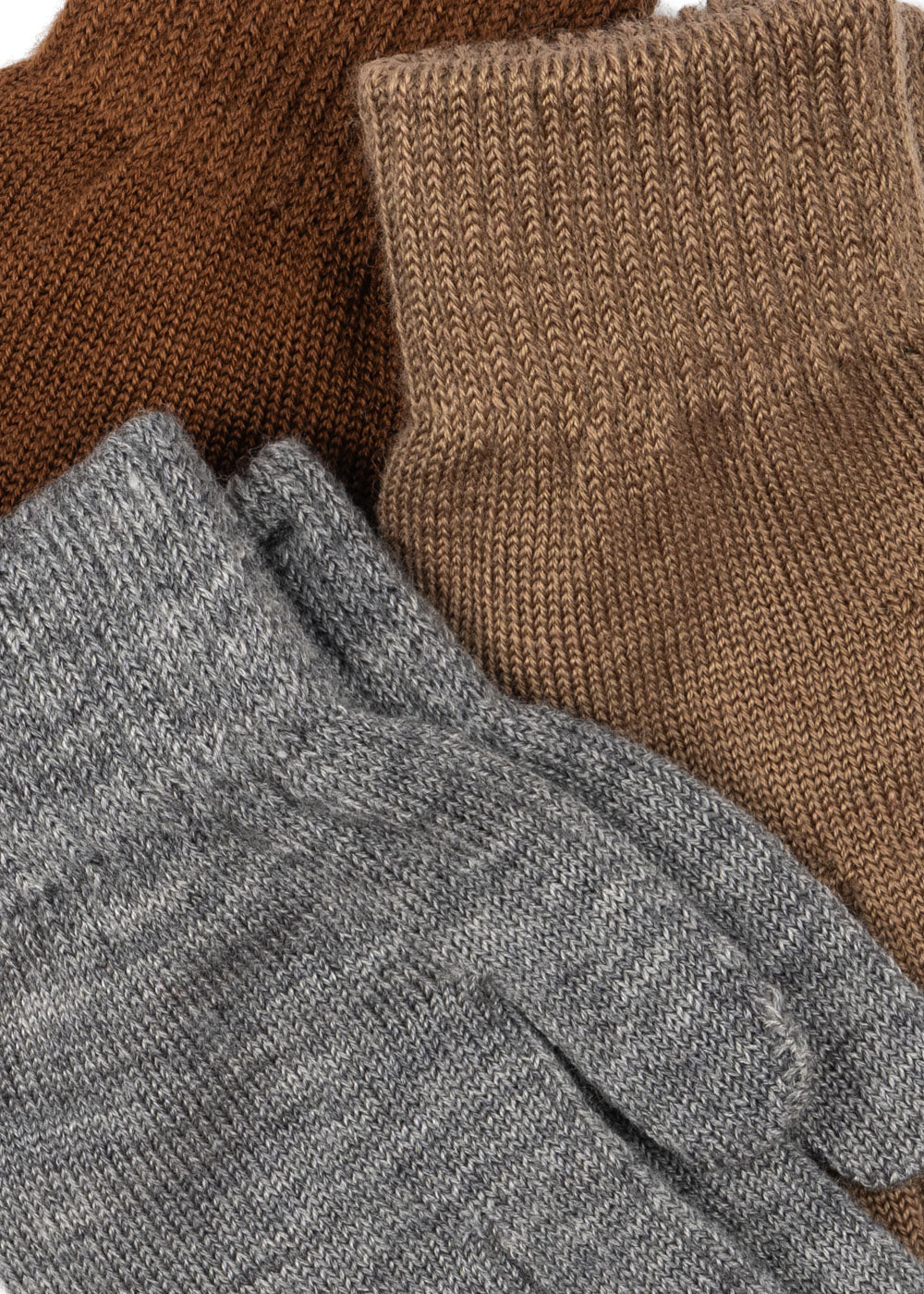 3-pack filla gloves | grey melange + beige + brown
