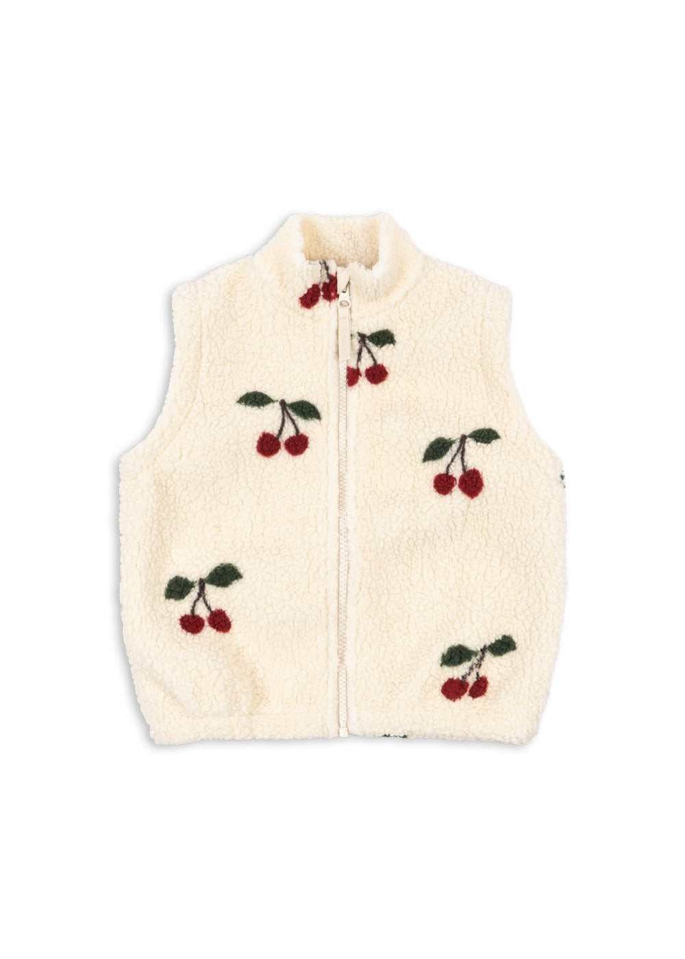 jody teddy vest | ma grande cerise