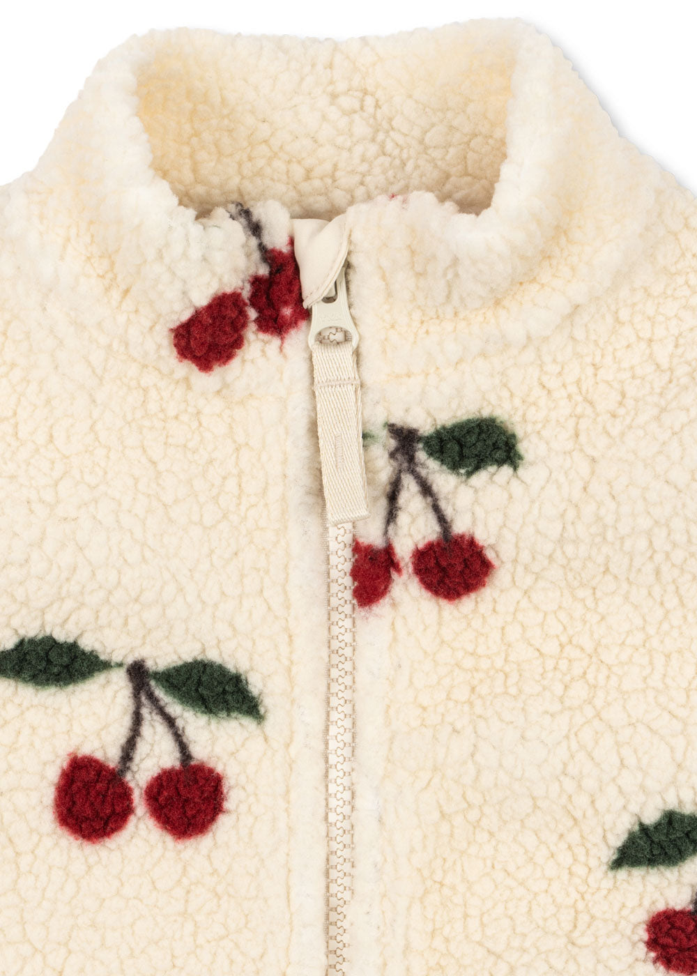 jody teddy vest | ma grande cerise