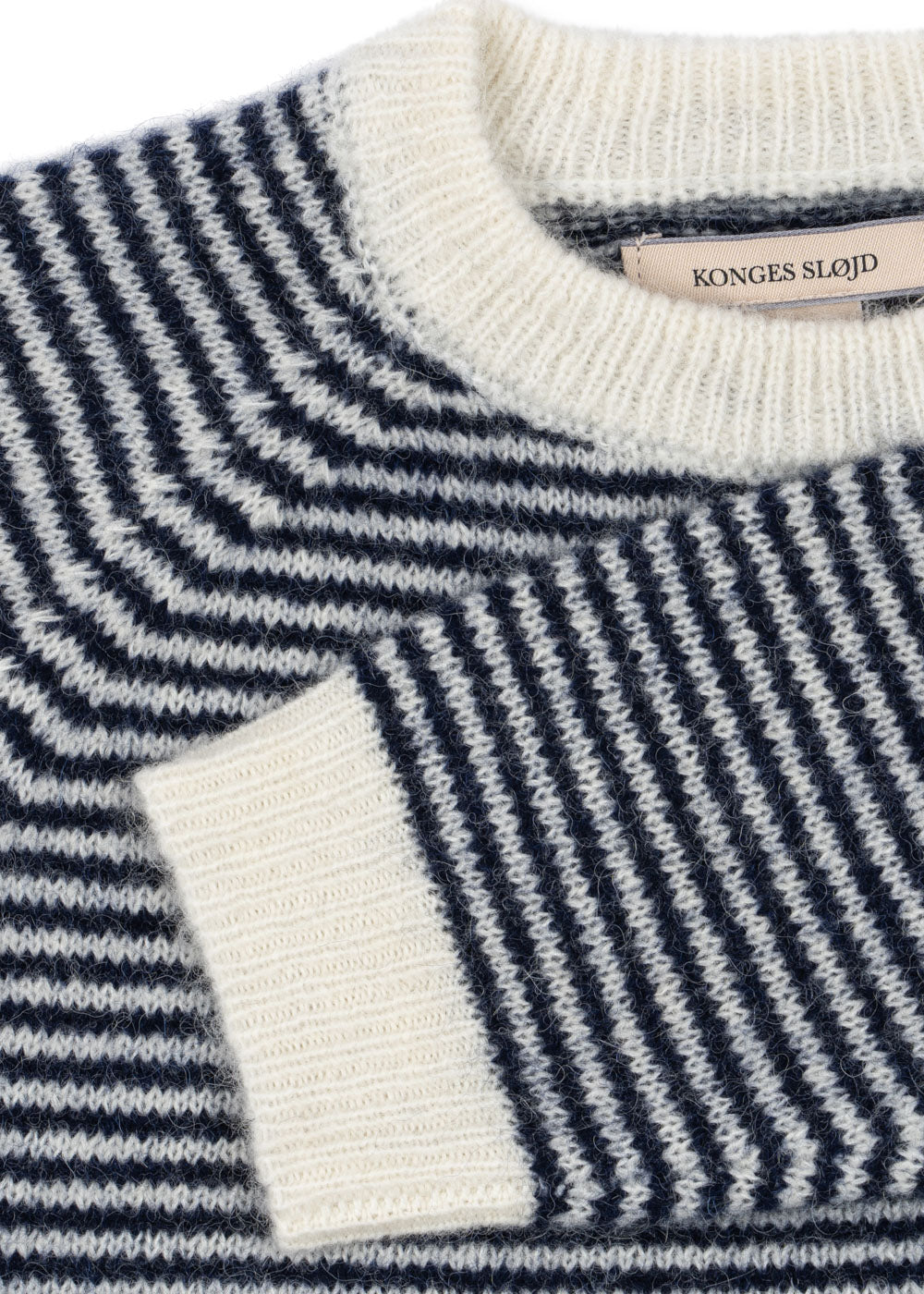 berle knit sweater | ensign blue + buttercream