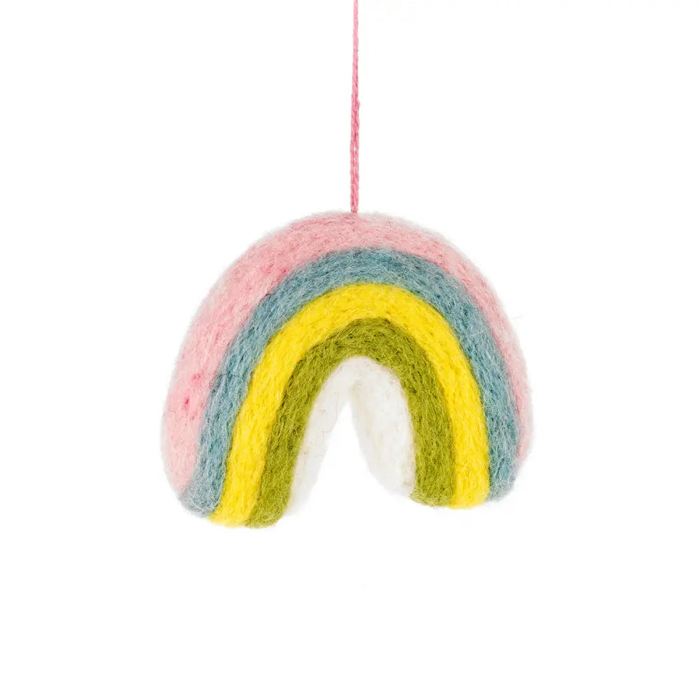 felt pastel rainbow