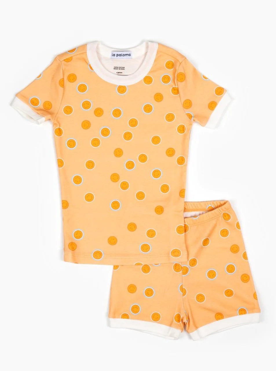 short set pajamas | smiley