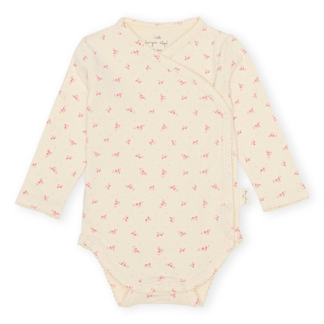 classic newborn long sleeve body | fuschia petales