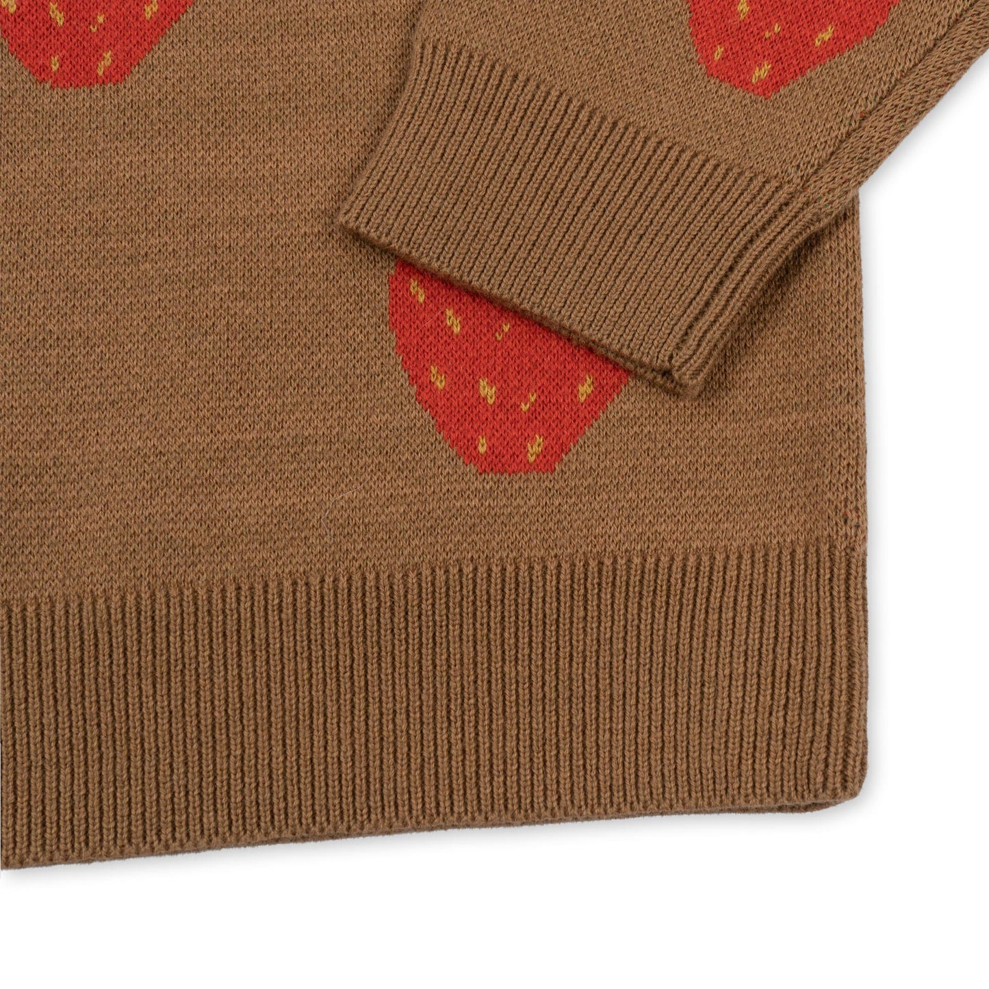 lapis knit blouse | strawberry brown