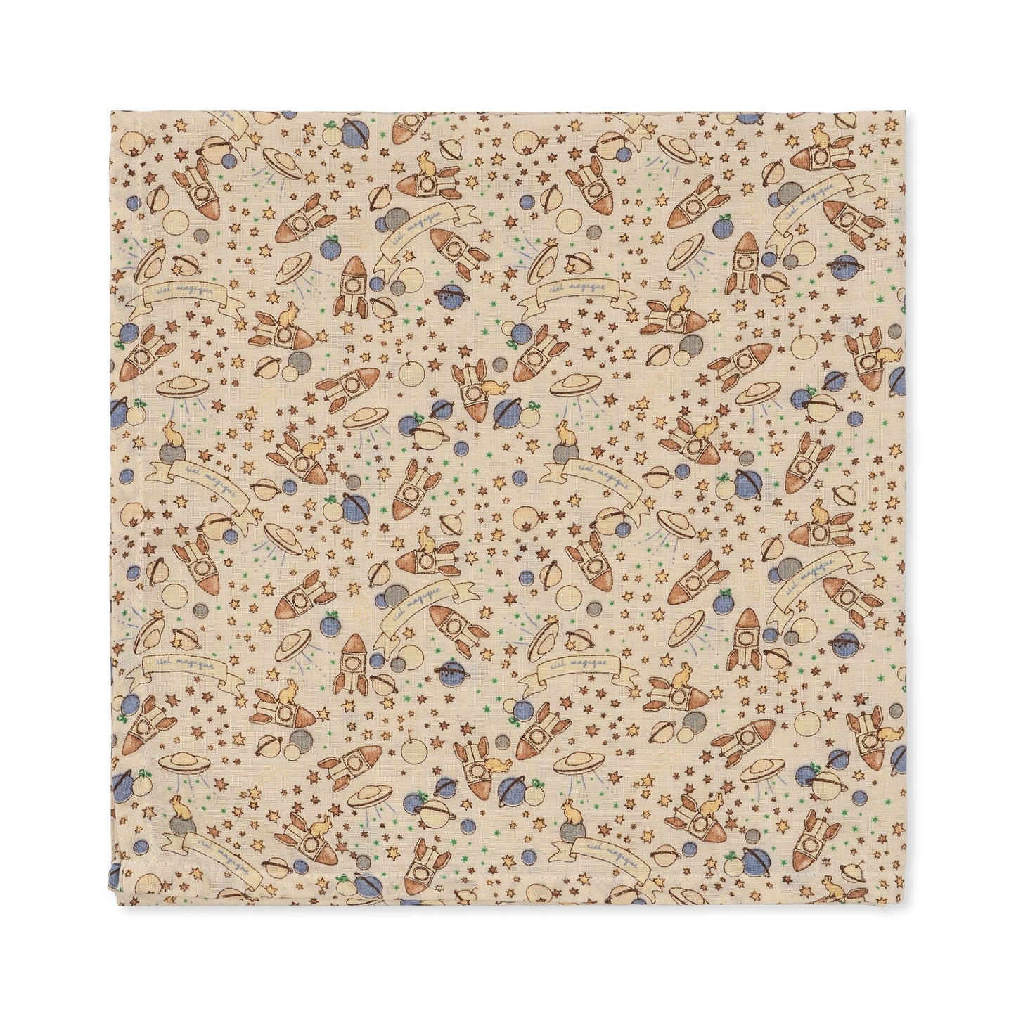 3 pack muslin cloth | ciel magique bleu