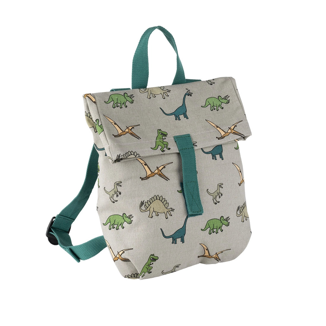 mini messenger backpack | dinosaur green