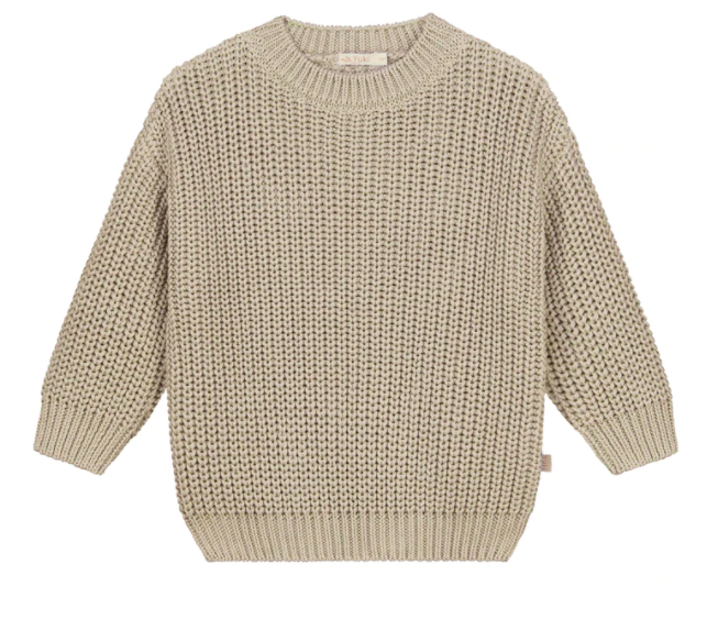 chunky knitted sweater | moon
