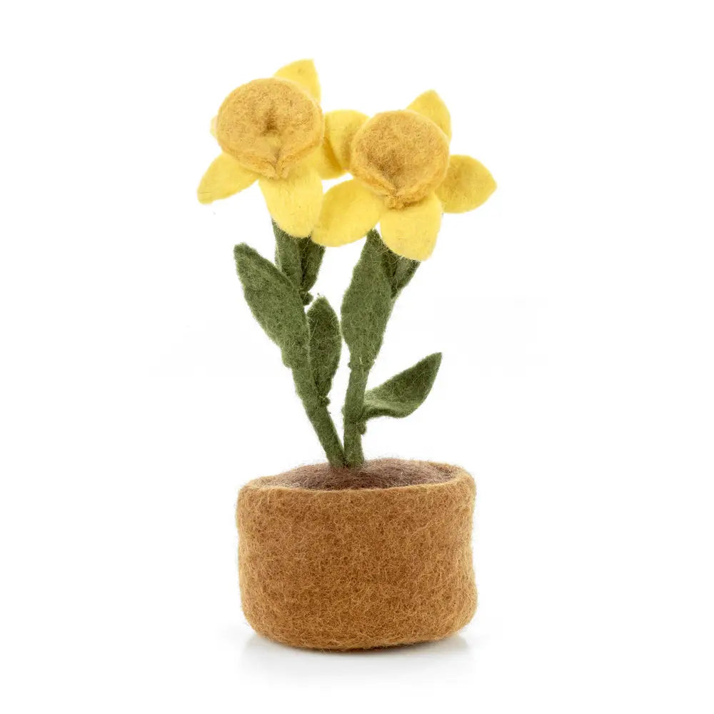 felt springtime daffodils