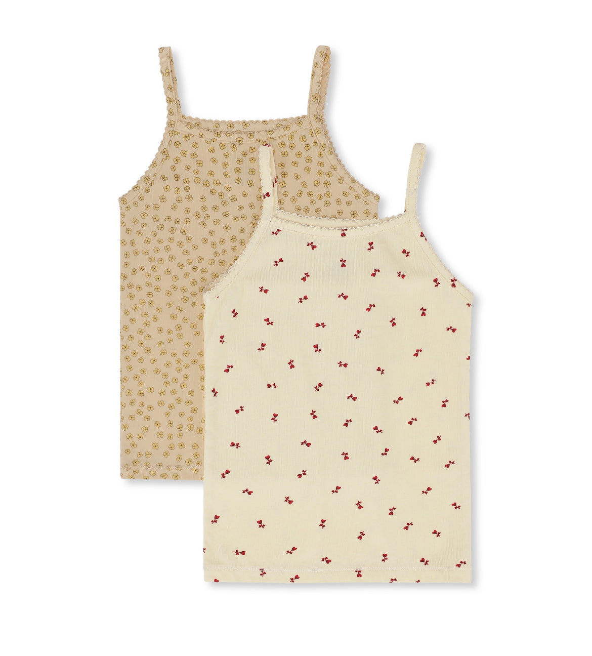 strap tank two pack | petit bisou & buttercup yellow
