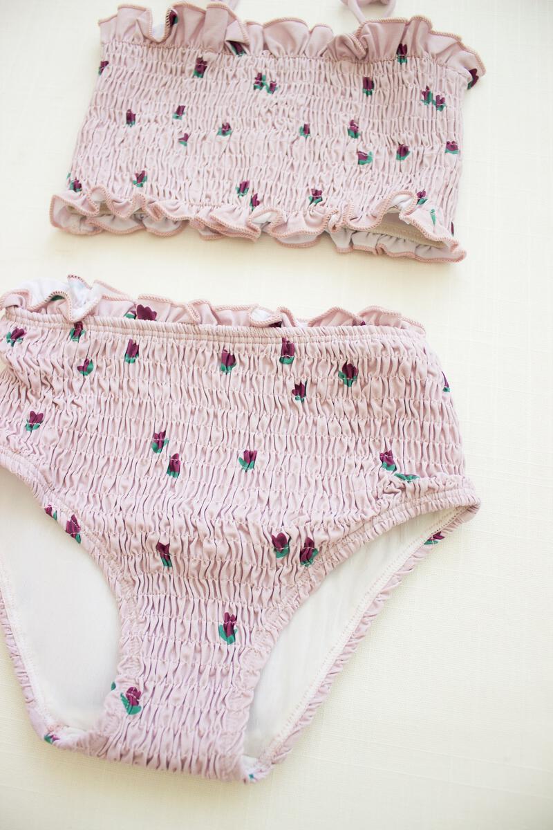 smocked bikini