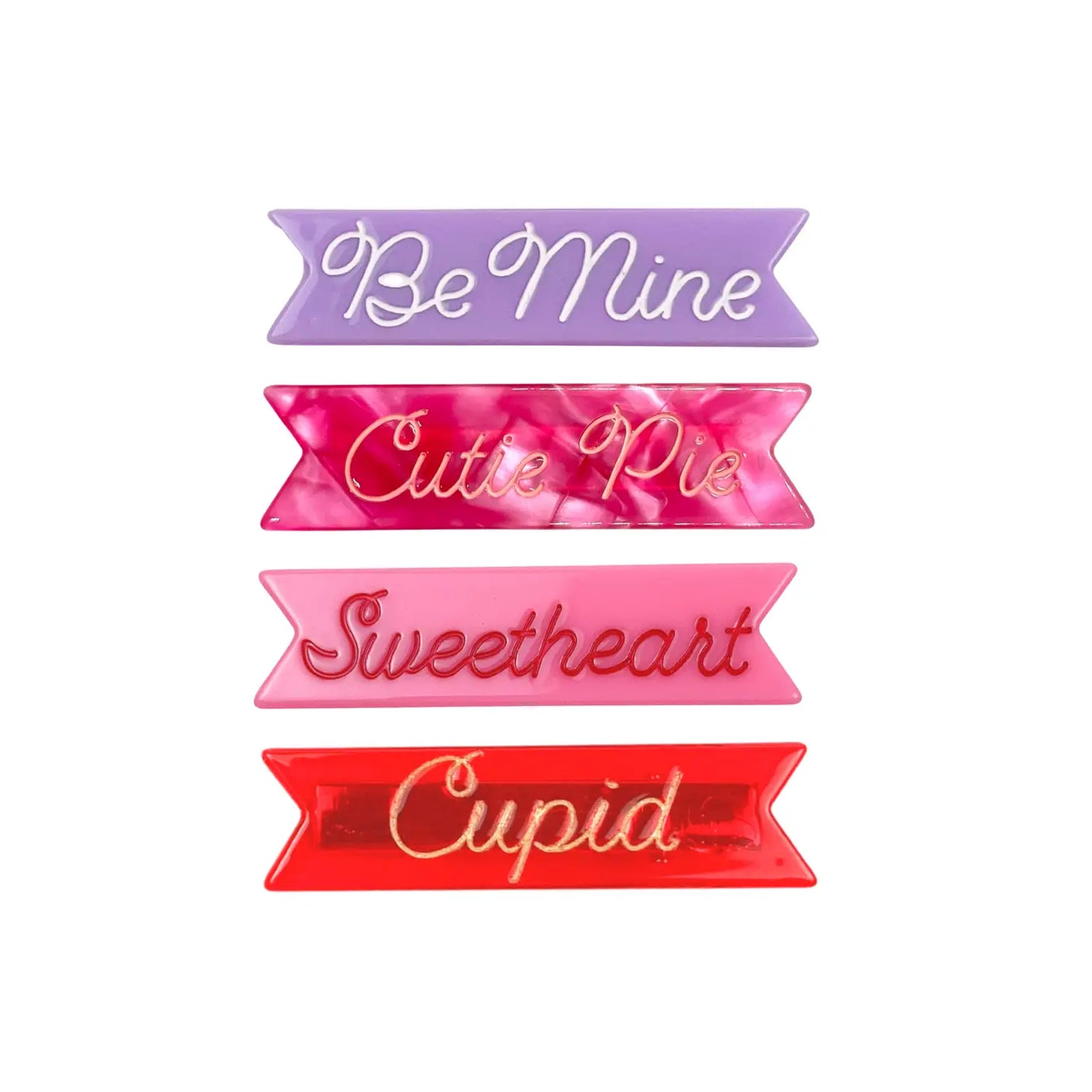 Valentine's Day hair clip set